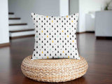 Cuscino salute bianco con piccoli abeti