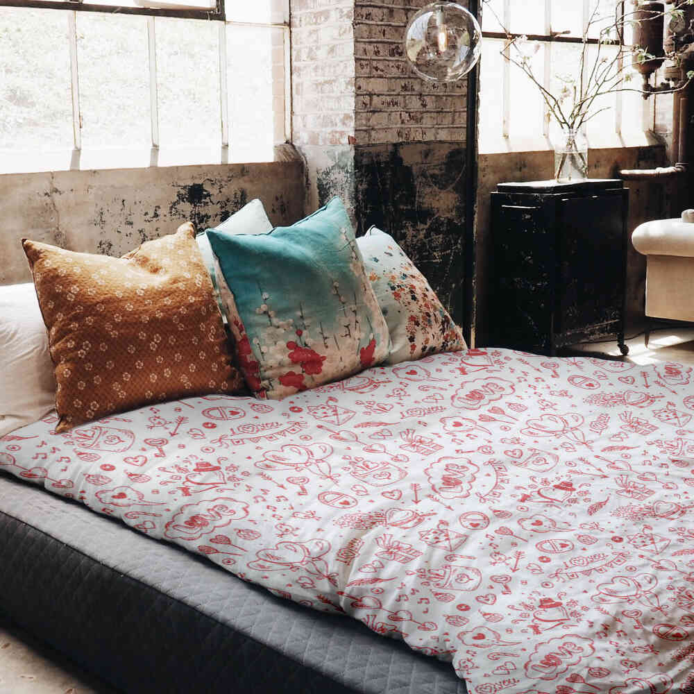 Couverture thérapeutique originale - Housse en coton Sois mon Valentin