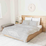 Therapiedekens katoenen hoes beige met lichte bladeren