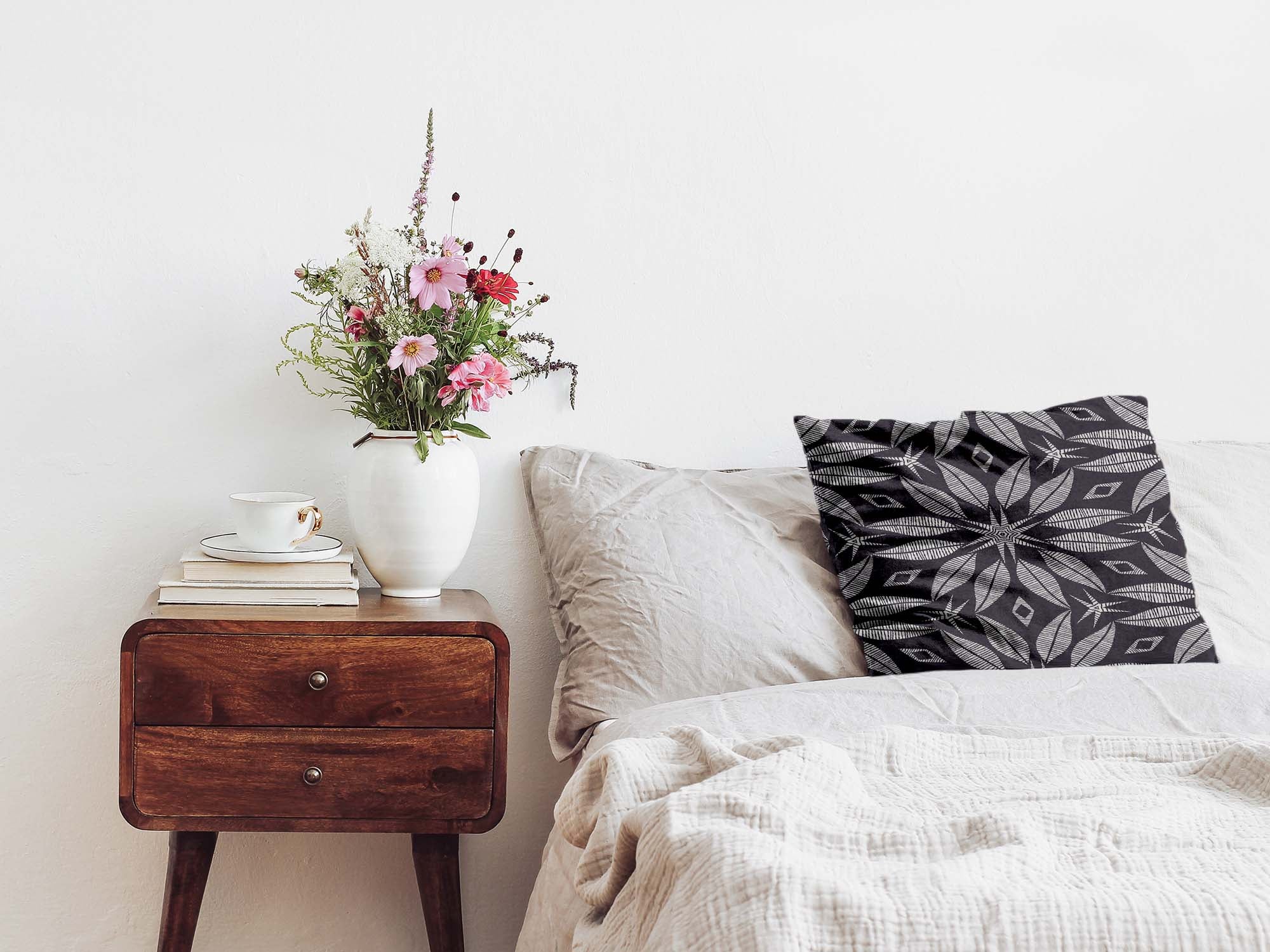 Almohada de salud con gran flor