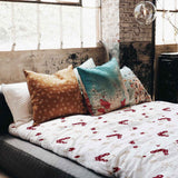 Set de ropa de cama con manta terapéutica y arbusto de bayas
