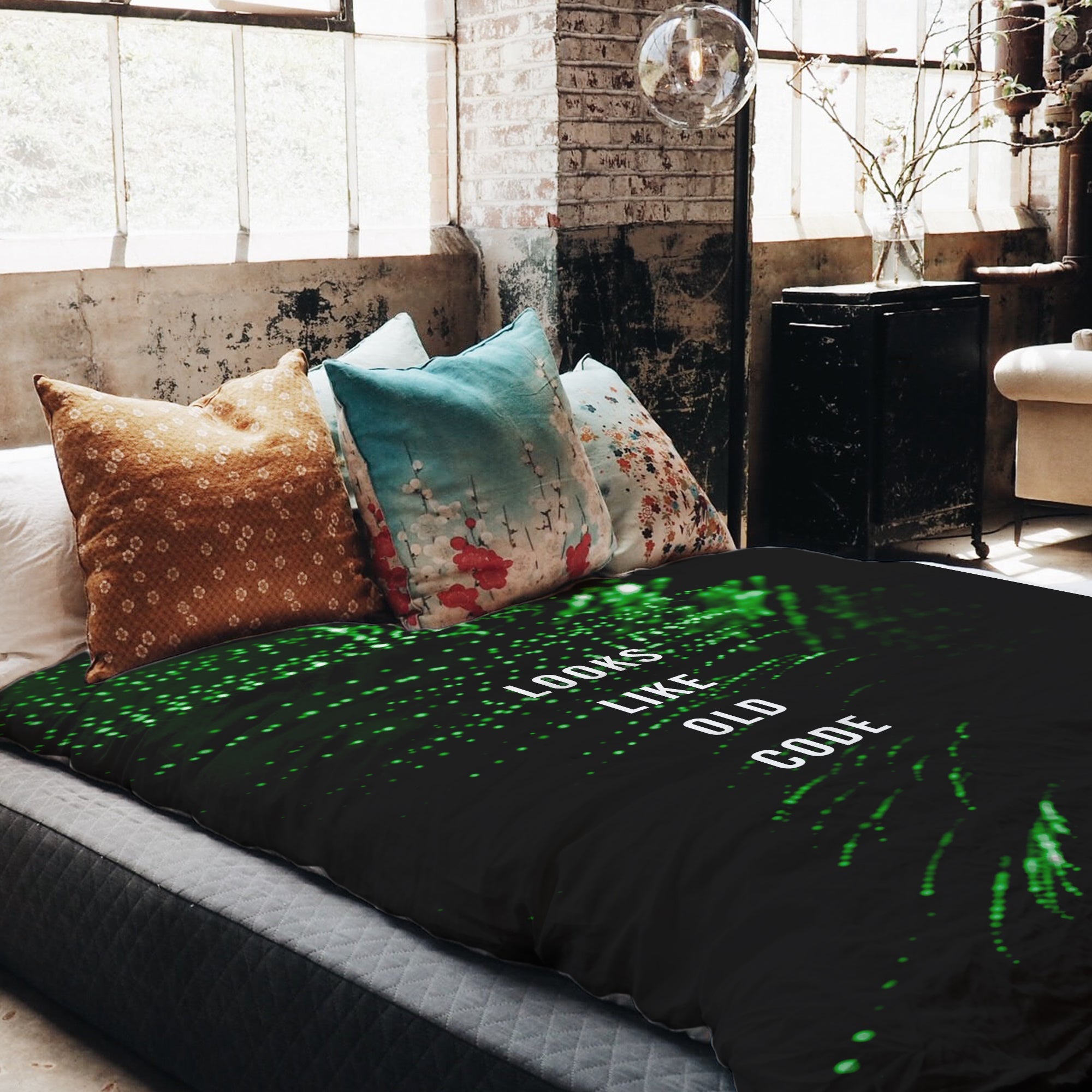 Originele therapiedeken - katoenen hoes groen Looks Like