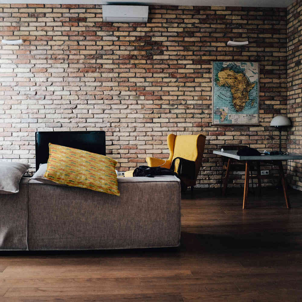 Health pillow orange with tractors