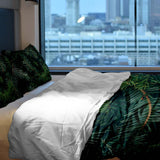 Therapy blanket bedding set with green pine branches