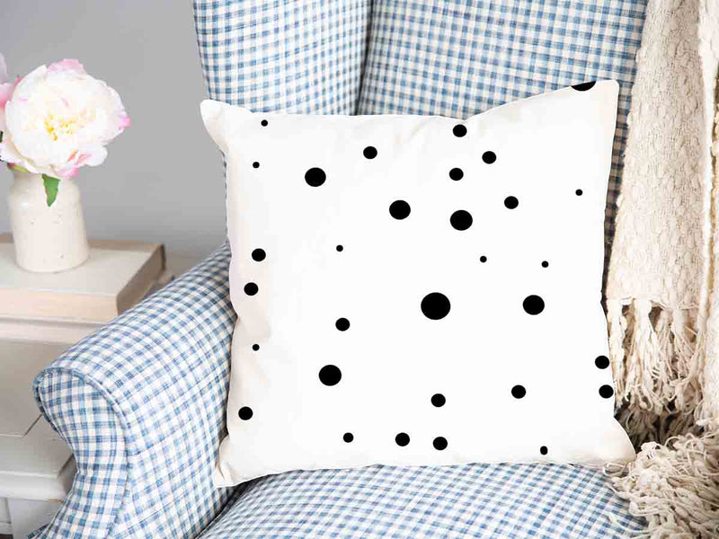 Cuscino salute a pois dalmata