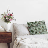 Health Pillow Dark Monstera