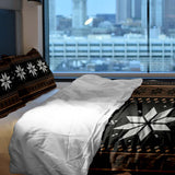 Therapy blanket bedding set, striped with stars.