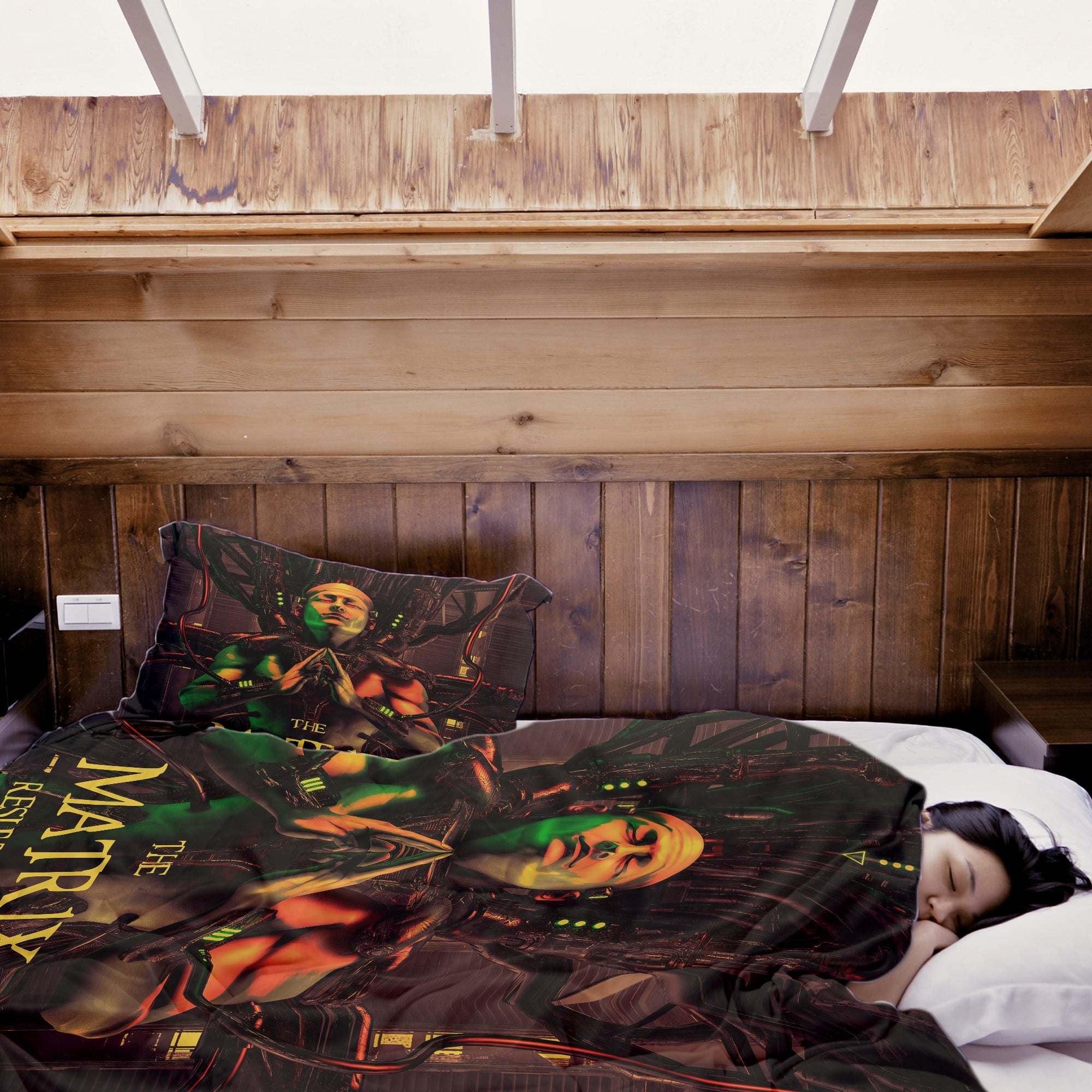 Set di biancheria da letto con coperta terapeutica marrone Matrix