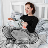 Set di biancheria da letto con motivo serpente per coperte terapeutiche