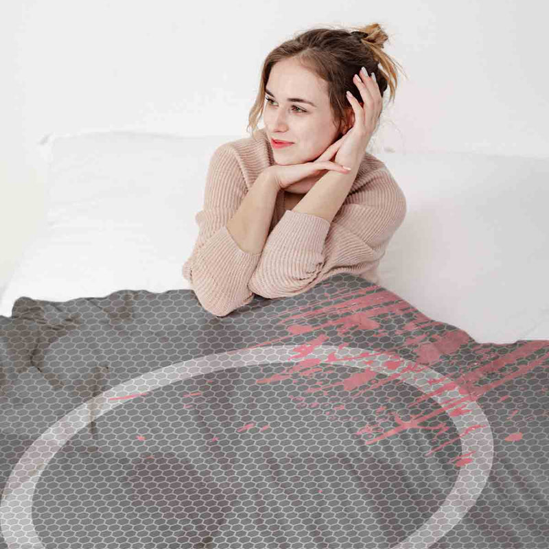 Juego de ropa de cama con manta terapéutica inicio del juego