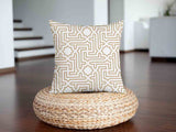 Health pillow beige with shapes