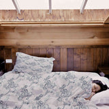 Therapy blanket bedding set, grey, Great Wall of China design.