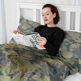 Set de ropa de cama con manta terapéutica bosque