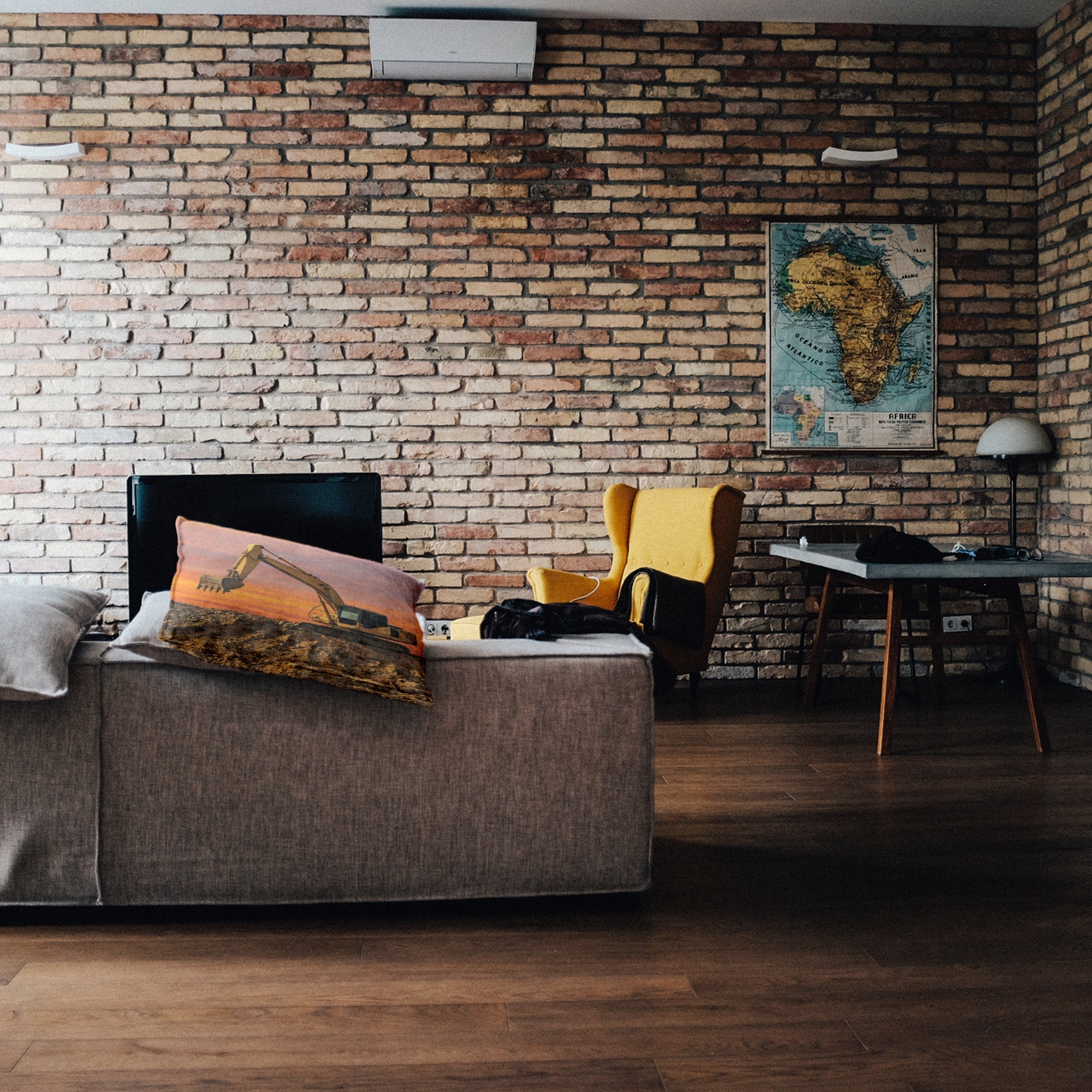 Cuscino salute trattore all'alba