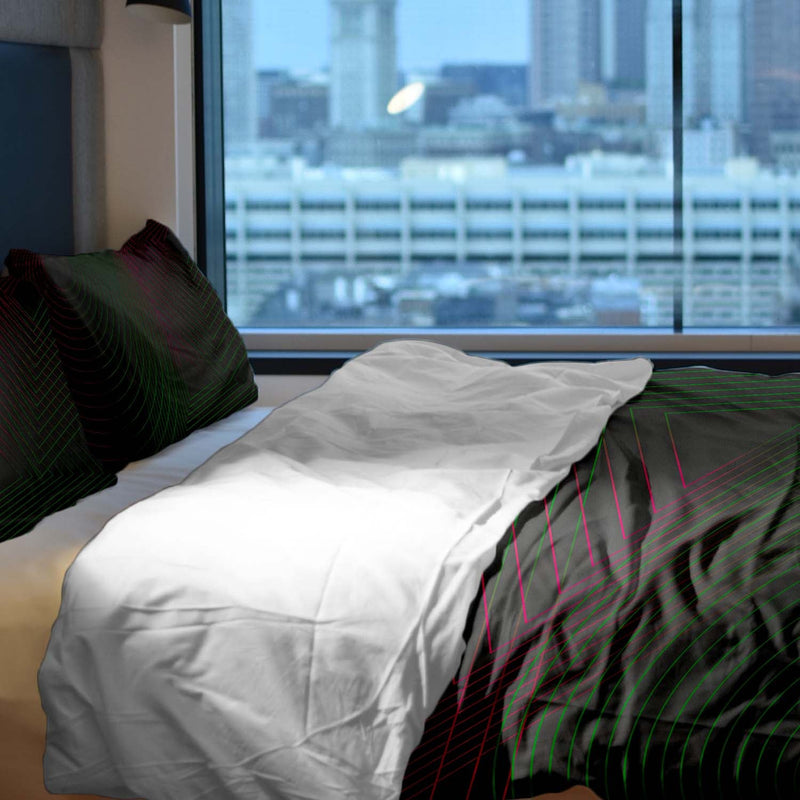 Therapy blankets bedding set color gradient shapes
