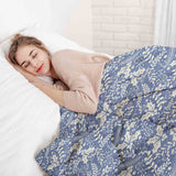 Therapy blankets bedding set blue Christmas