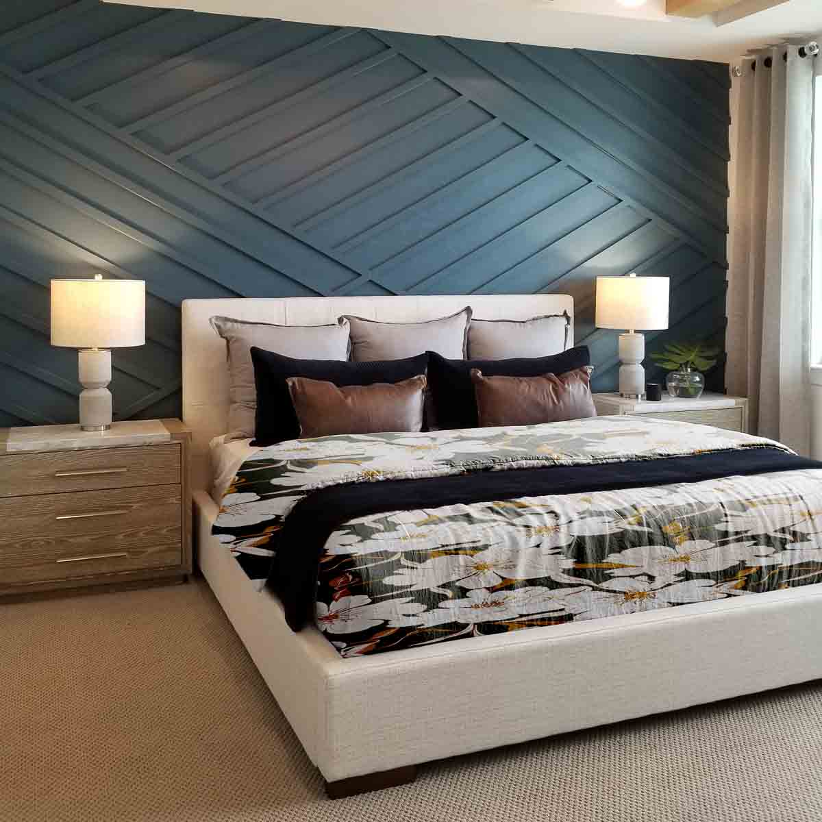 Set di biancheria da letto con coperte terapeutiche e fiori di aster rosa