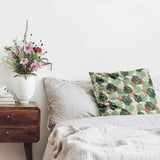 Health pillow, light green Monstera