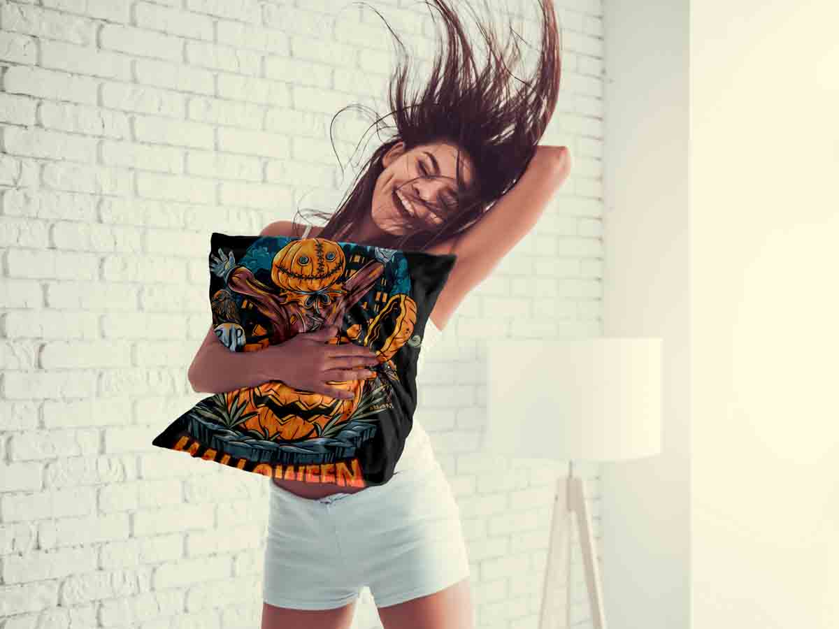 Gezondheidskussen Halloween Pompoen