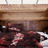 Therapiedekens Beddengoed Set Rood The Matrix Schriftzug