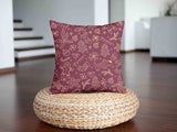 Health pillow, red, with funny Christmas motifs.