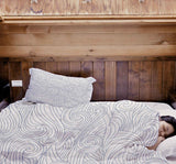 Coperte terapeutiche con rivestimento in cotone onde blu