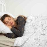Theapiedecken bedding set, woman's face, boho style.