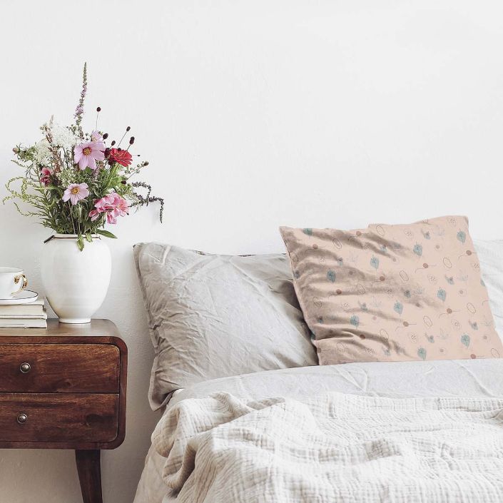 Almohada de salud rosa plantas