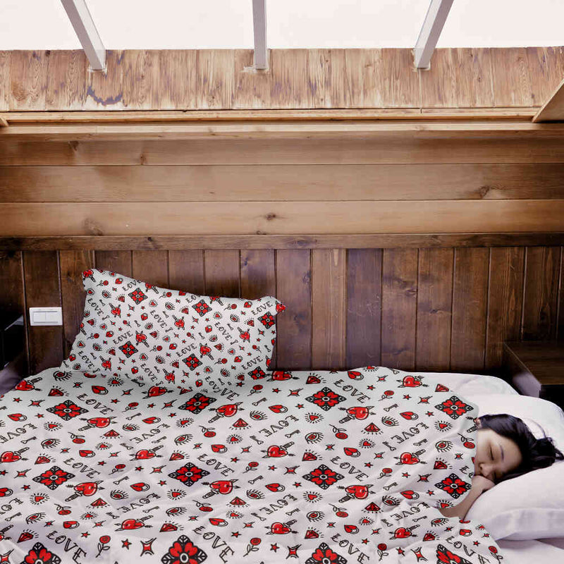 Therapy blanket bedding set mixed love