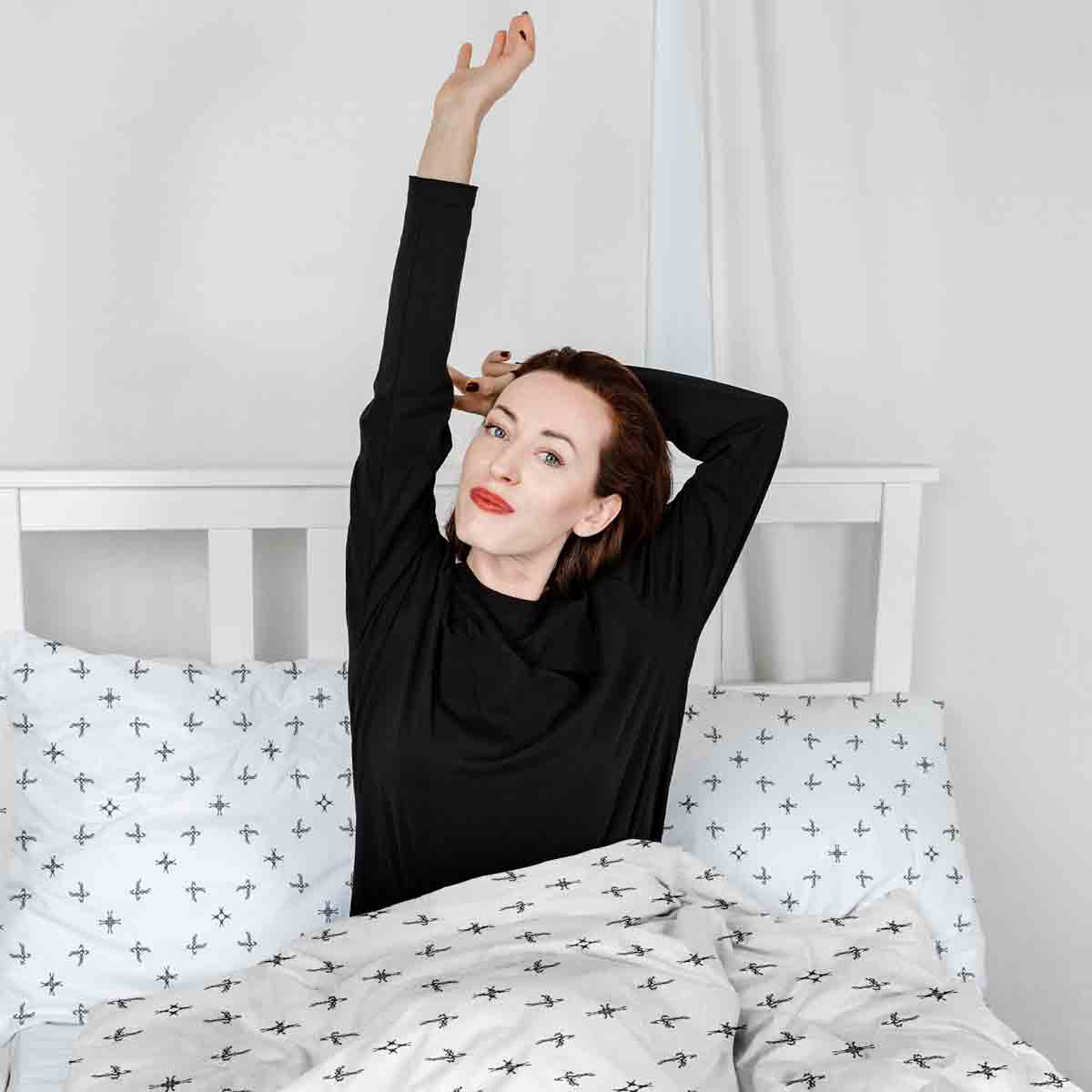 Set de ropa de cama con mantas terapéuticas y formas excepcionales