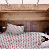 Set de ropa de cama con manta terapéutica blanco Love U