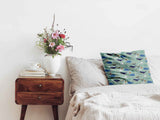 Cuscino salute verde con balene