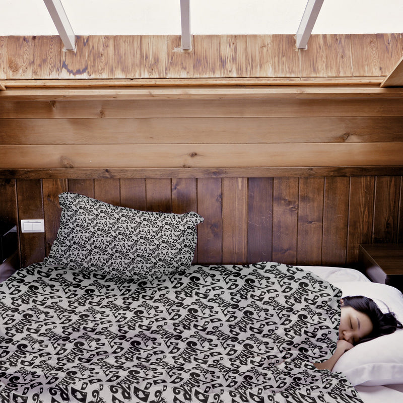 Set de ropa de cama con manta terapéutica, inscripción en negro Joker