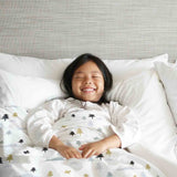 Therapy blankets bedding set grey forest