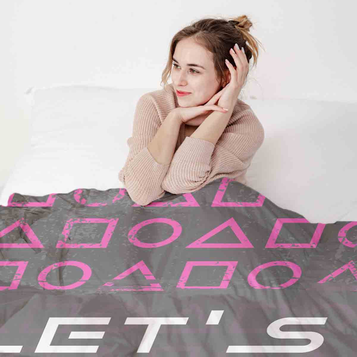 Therapy blankets bedding set Let's Play