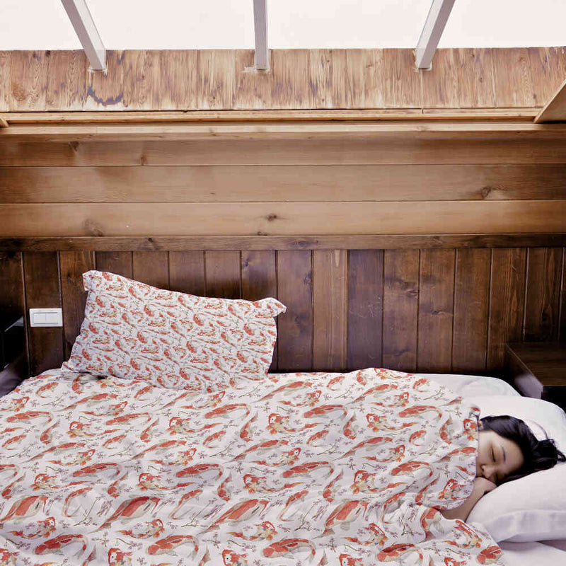 Therapy blanket bedding set carp orange