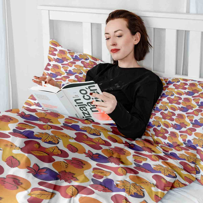 Therapy blankets and bedding set, colorful spots