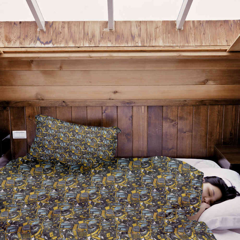 Set di biancheria da letto con coperta terapeutica Trattore