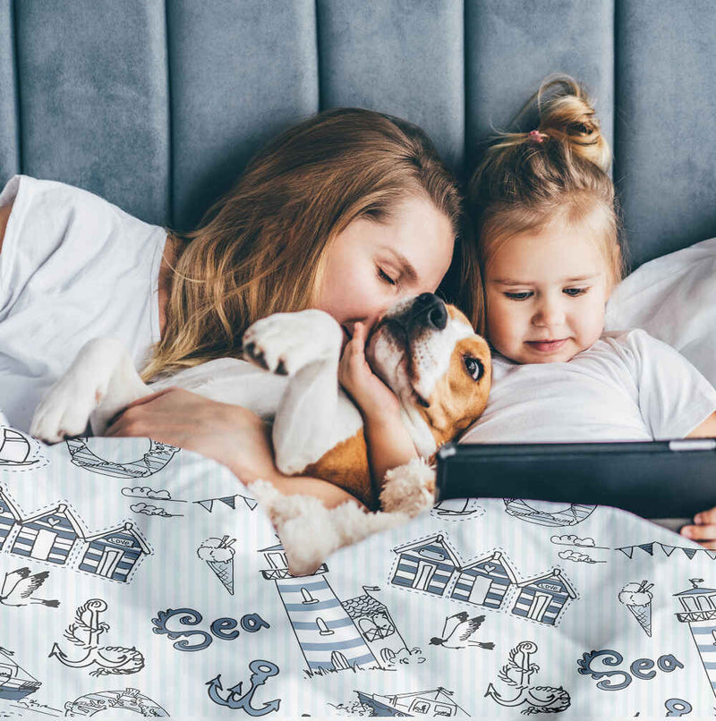 Therapie dekens katoenen hoes zeereis