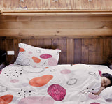 Therapy blankets bedding set abstract circles