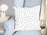 Health pillow with small black dots