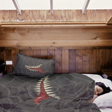 Therapy blankets bedding set grey spiderweb