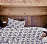 Coperte terapeutiche con rivestimento in cotone motivo marinaresco blu