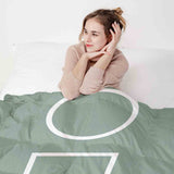 Therapy blankets bedding set Dalgona shapes