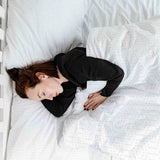 Set de ropa de cama con manta terapéutica puntos pentágono