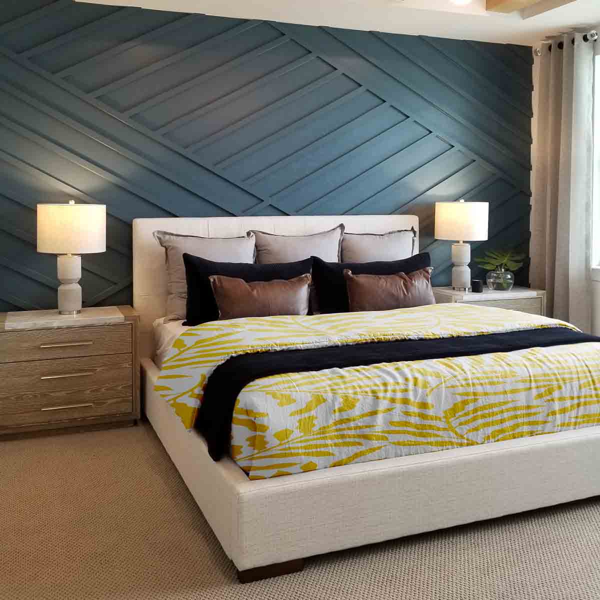 Original therapy blanket - cotton cover with yellow branches