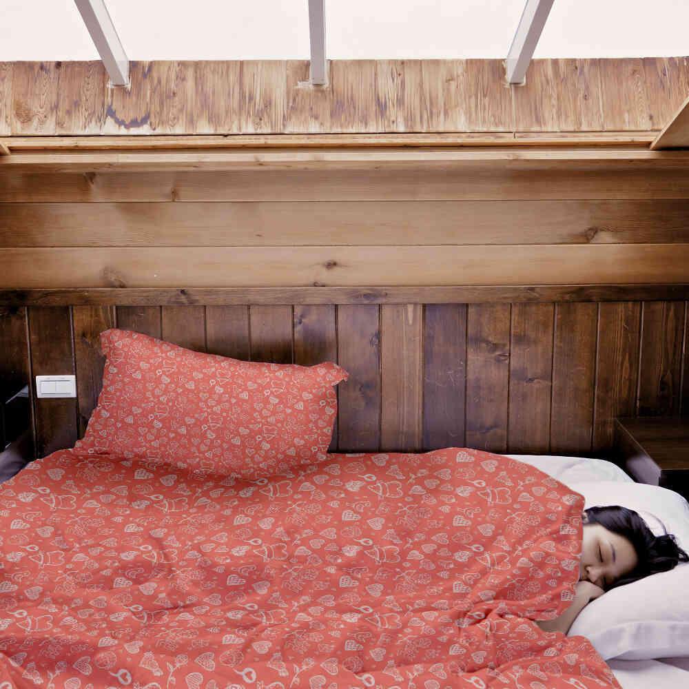 Set di biancheria da letto con coperta terapeutica Amor e freccia d'amore