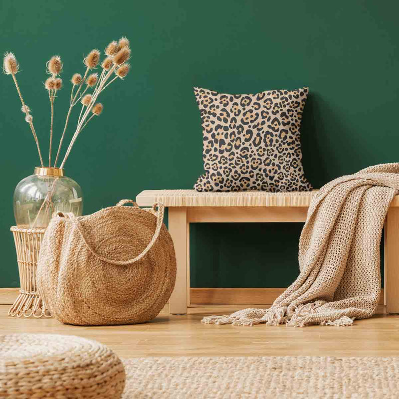 Health pillow with leopard print