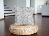Health pillow, grey with maple leaves.