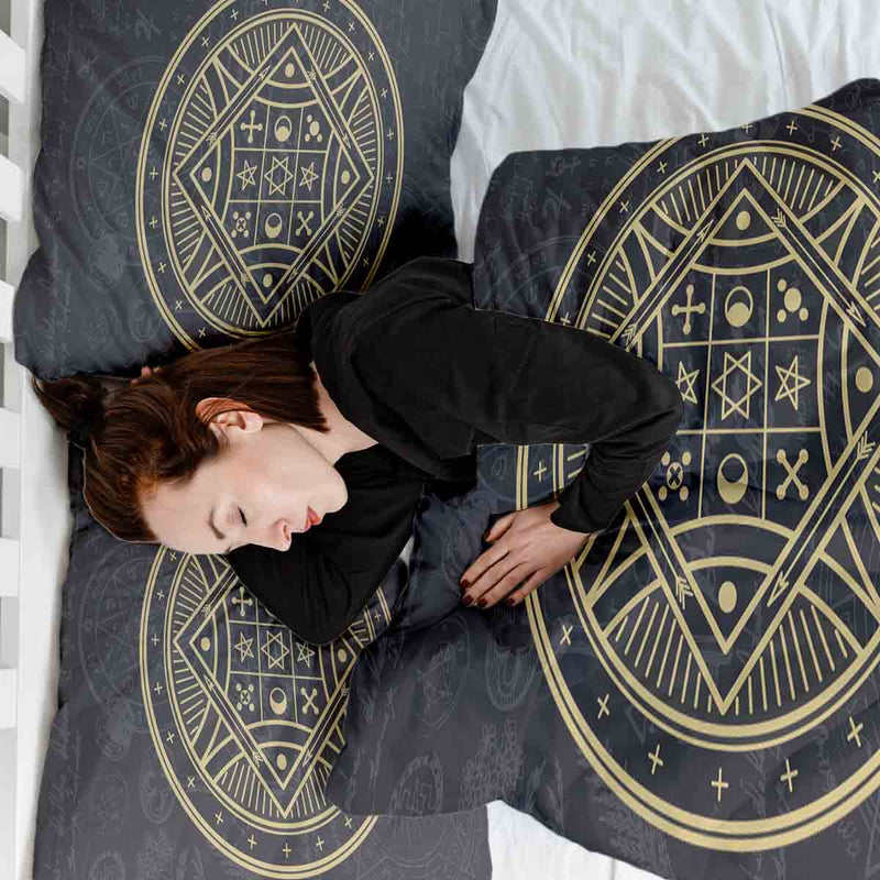 Set di biancheria da letto con coperta terapeutica Mystik